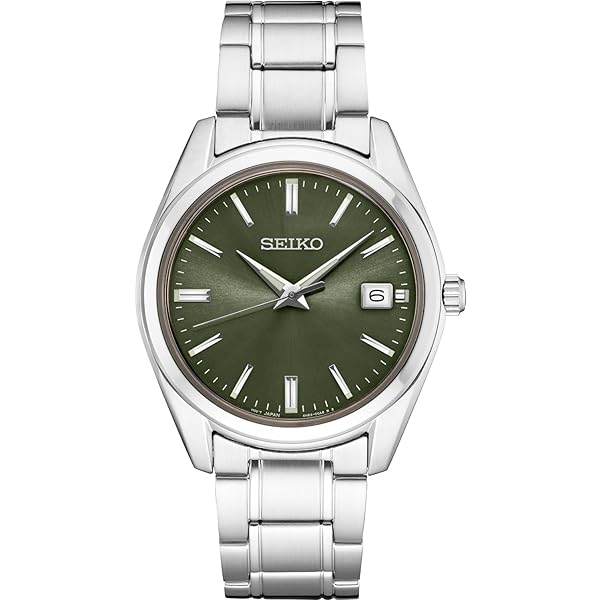 Amazon.com: SEIKO SSB429 Men's Essentials - Black Dial Stainless